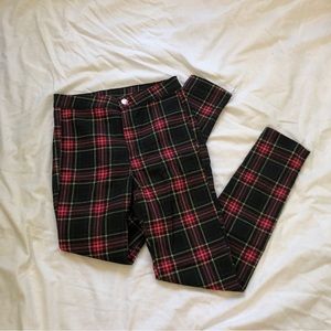 Plaid H&M Skinny Pants